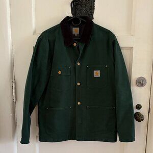 Carhartt WIP | Bottle Green Lined Chore Coat | Mens Size Large